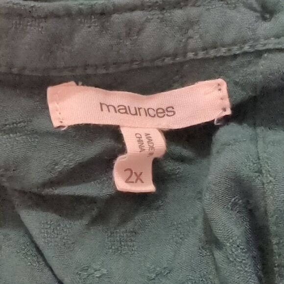 Maurices Green Long Sleeve Blouse - Picture 6 of 7